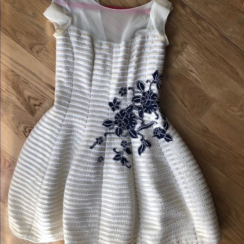 Aqua dress that was custom made-perfect condition